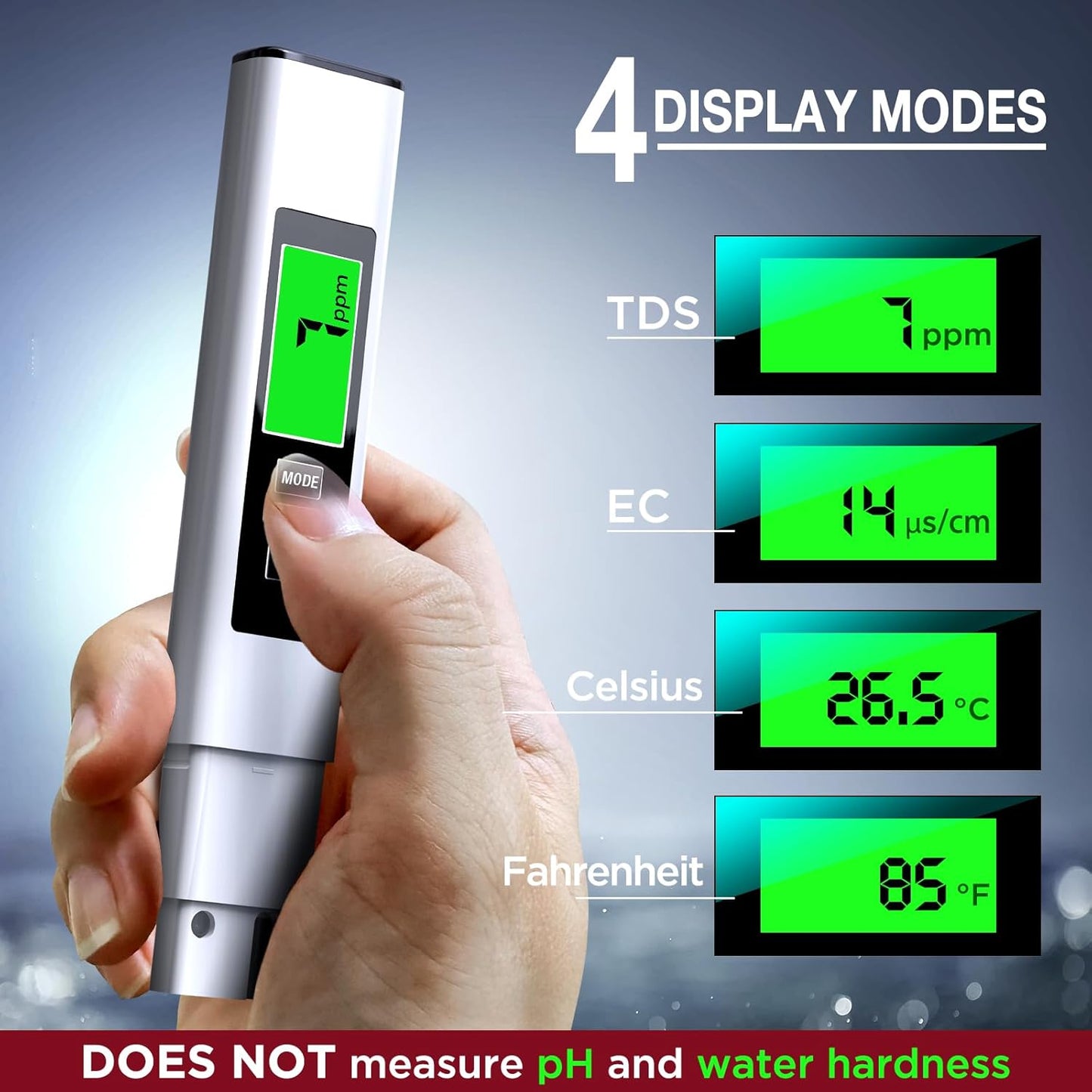 All-New 4 in 1 Tds Meter Digital Water Tester