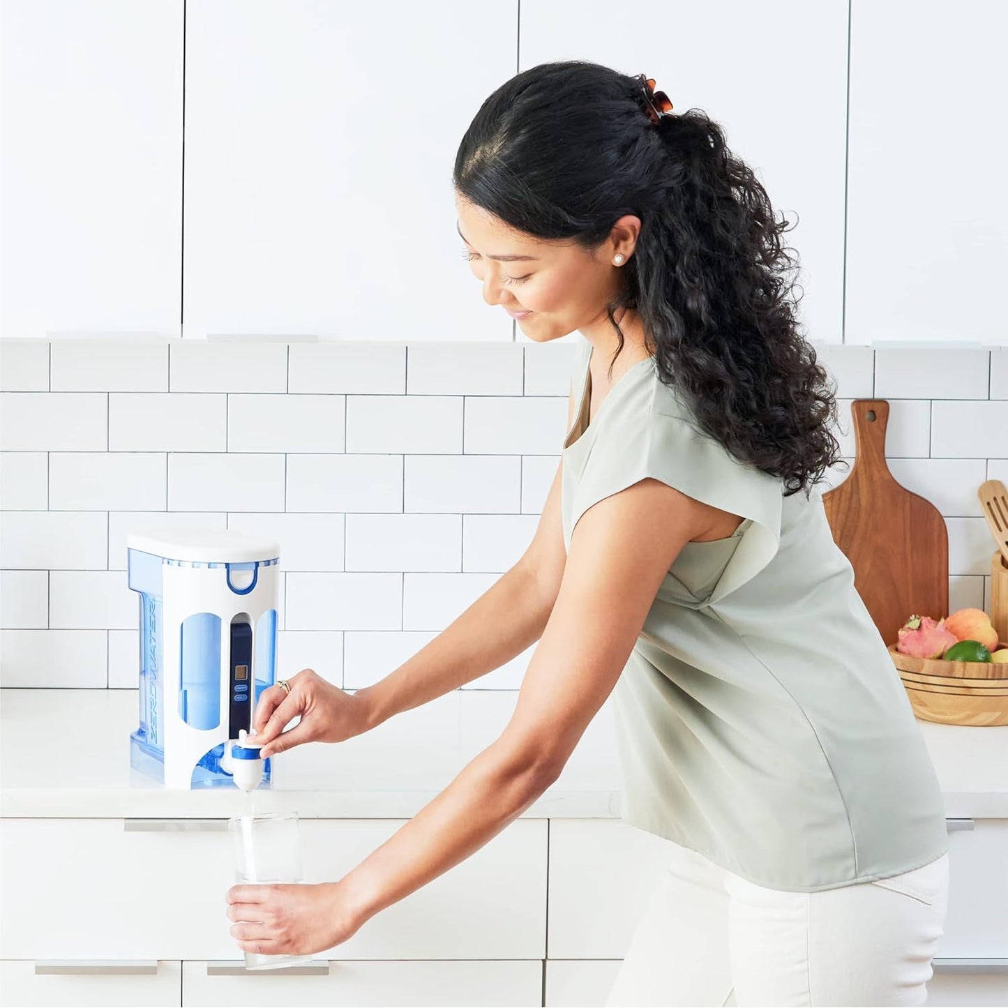 ZeroWater 20-Cup Ready-Pour 5-Stage Water Filter Dispenser with 0 TDS Water Filter